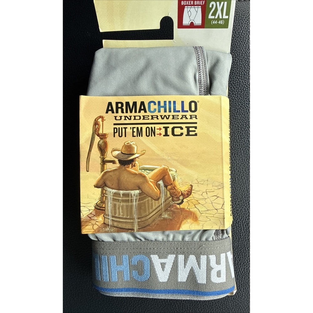 Duluth Trading Armachillo Underwear Men's 2XL  44-46 gray Put em On Ice Cooling